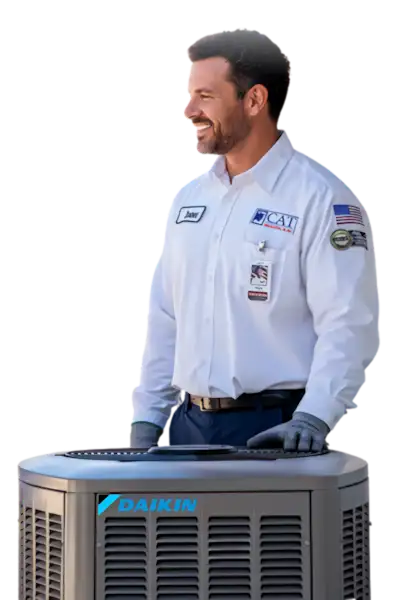 Official CAT Heating and AC Service Technician in webp format.